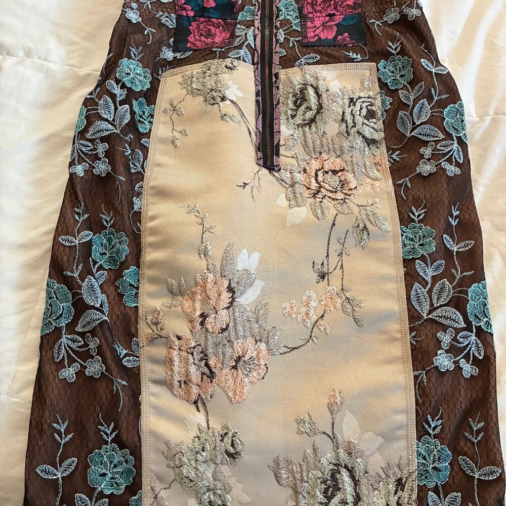 Floral Patchwork Dress Byron Lars - Picture 4 of 6